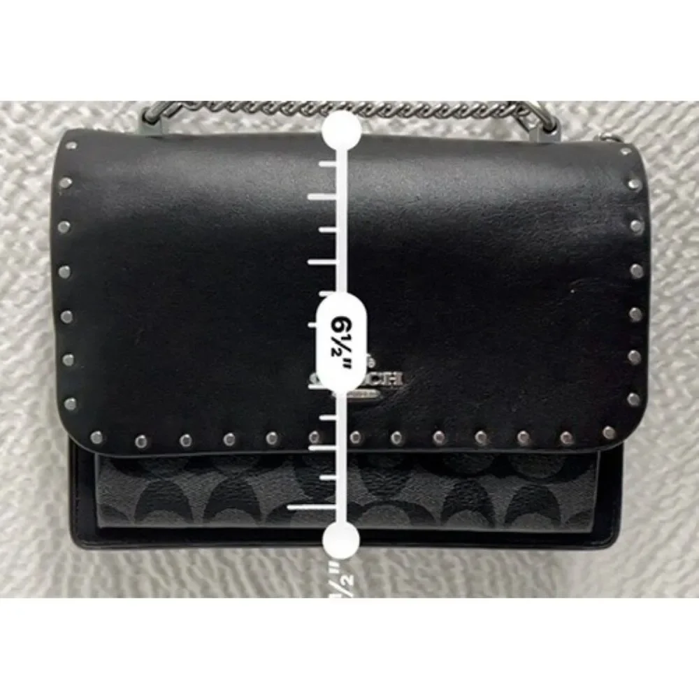 Coach Klare crossbody bag with rivets and chain strap